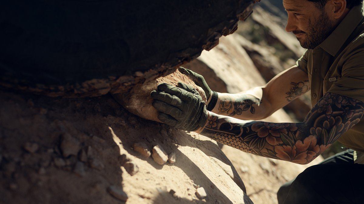 When you're caught between a rock and a hard place, it pays to have a great pair of gloves.