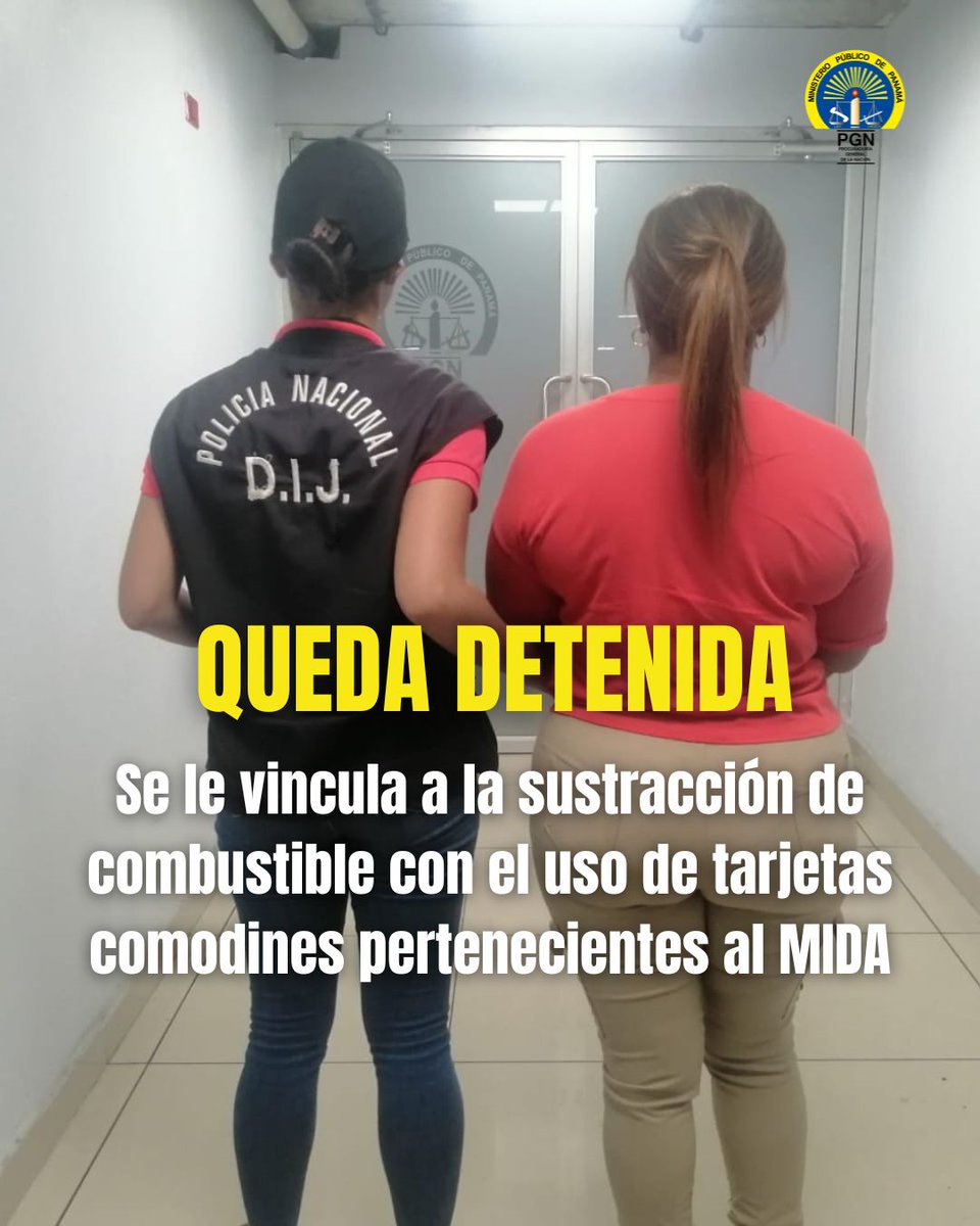 #Detenida| De manera unánime, la Fiscalía Anticorrupción logró que el Tribunal de Apelaciones revocara la medida impuesta por Juez de Garantías para una exfuncionaria del MIDA y se le ordenara la detención provisional, imputada por peculado doloso y blanqueo de capitales.