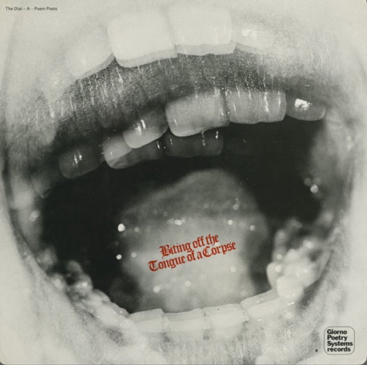 audiac's tweet image. Biting off the Tongue of a Corpse, 1975.
#johngiorno #williamsburroughs #johncage