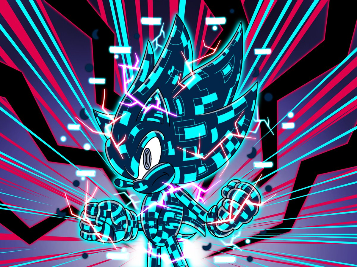 Frontiers is my favourite Sonic game! ✨
Have a Cyber Super Sonic! 💙🦔

#SonicTheHedgehog
