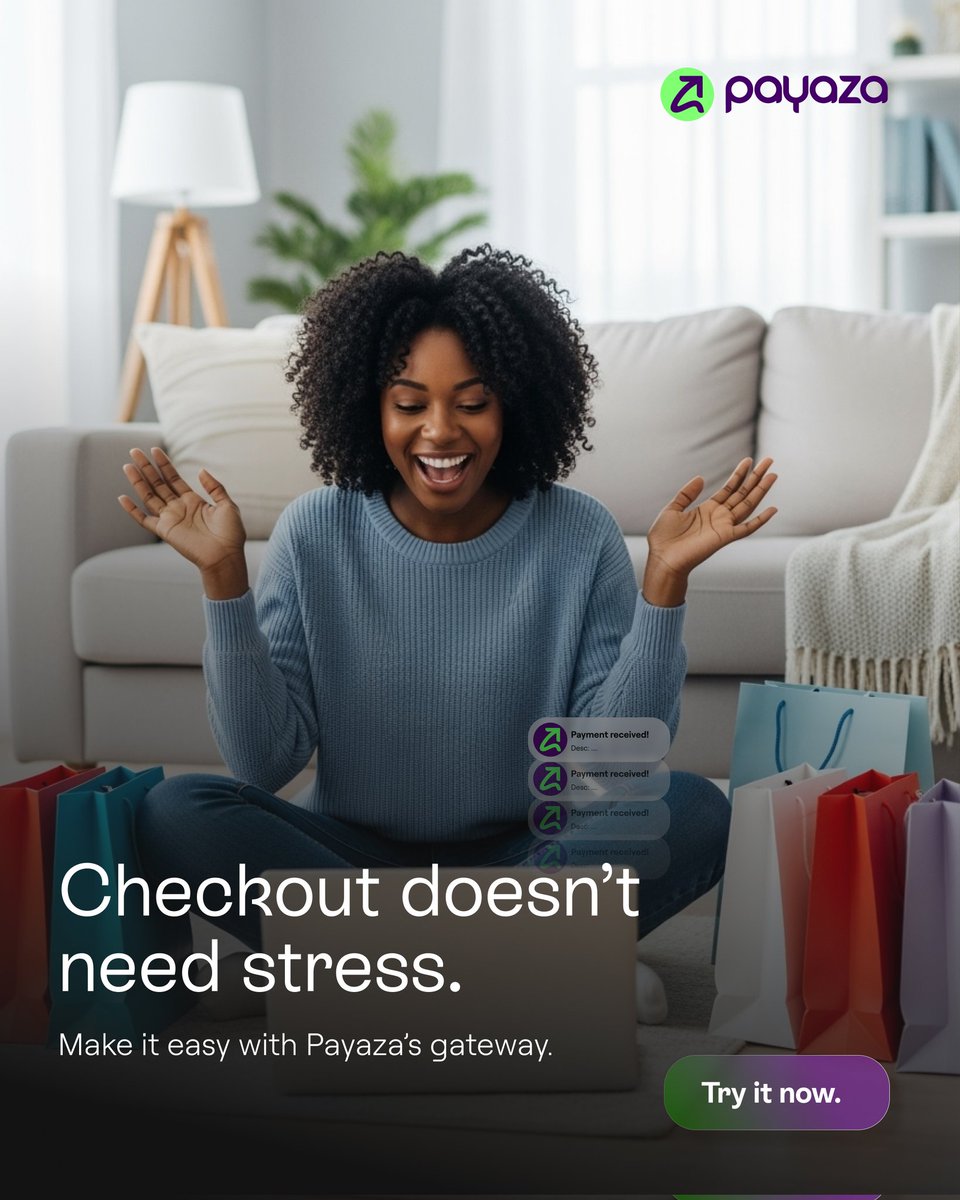 PayazaGhana's tweet photo. Long queues. Abandoned carts. Payment errors. 😓

If your checkout experience isn’t seamless, you’re leaving money on the table.

Fast. Secure. User-friendly.
Let every tap, scan, or click bring you closer to a completed sale.

#SmartCheckout #PayazaGhana #DigitalBusiness #SeamlessSales #CustomerFirst