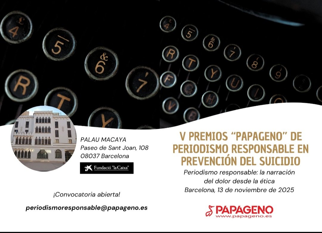 ¿Eres un periodista sensible con la prevención del #suicidio? Este es tu premio. <a href="/EsPapageno/">Papageno 🎗️</a>