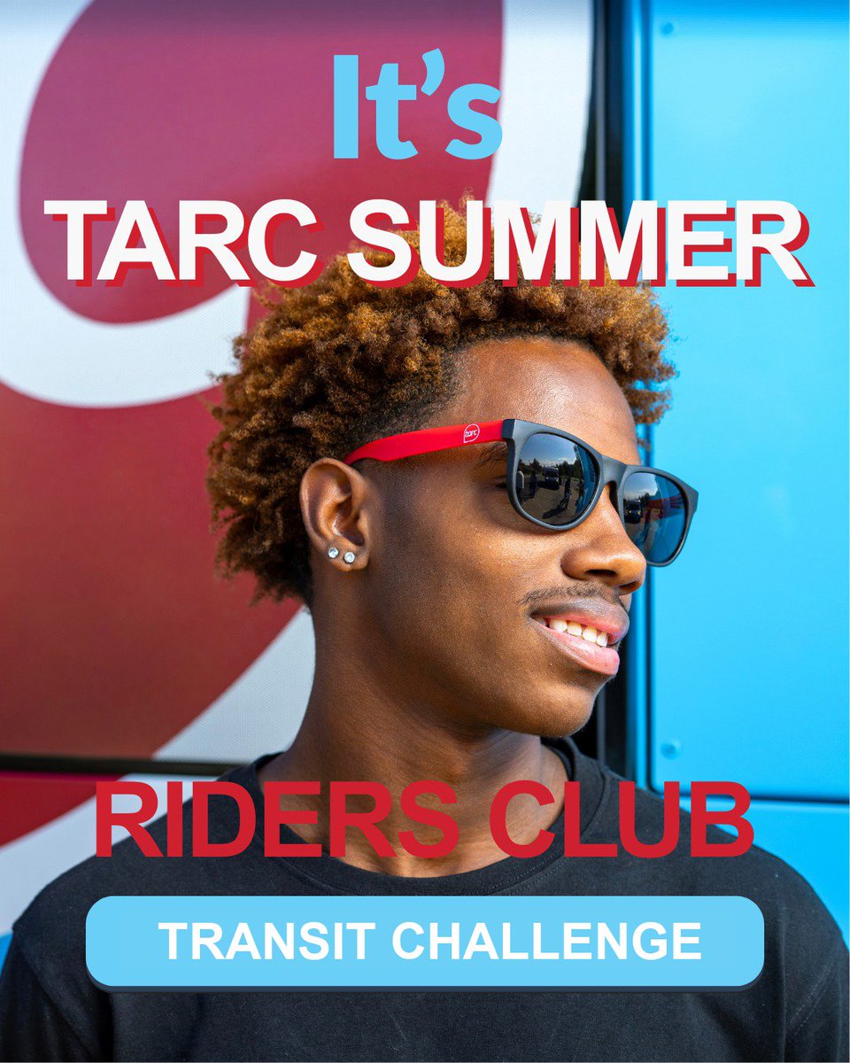 Want to win cool prizes just for riding transit? 😍 Don't miss our transit challenge through July with weekly prizes for riders who log their rides on TARC buses! 🚌

🔗 Link for challenge registration: mailchi.mp/ridetarc/summe…
