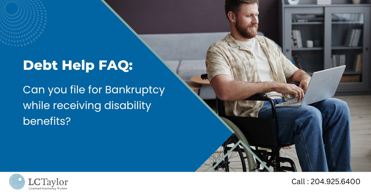 Relying on disability income and worried about debt? You have options. We explain how Bankruptcy or a Consumer Proposal can work, even when your income is protected. lctaylor.com/bankruptcy-con… #BankruptcyHelp #DisabilityIncome #ConsumerProposal #DisabilitySupport #BankruptcyAdvice