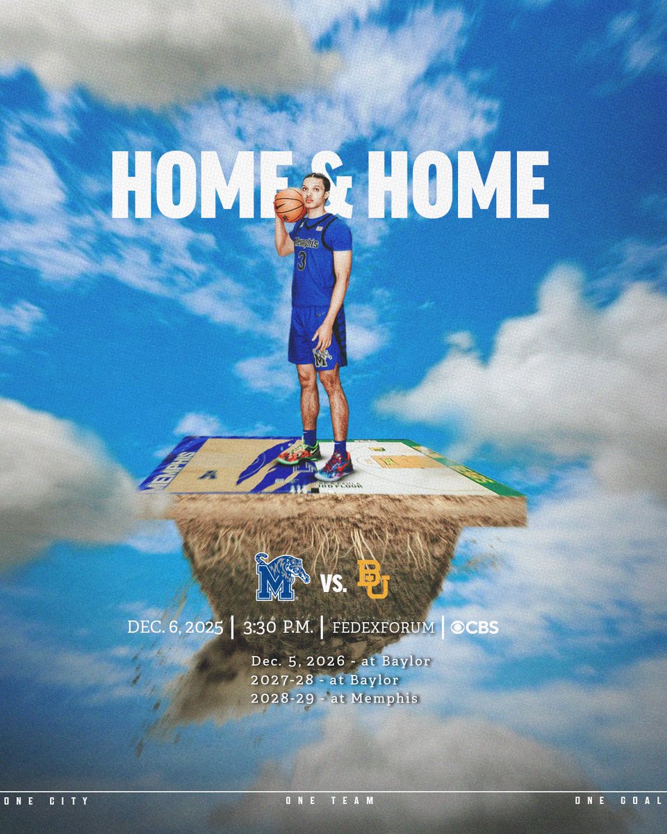 The next four seasons just got louder 🗣️ 

Memphis vs. Baylor. Let’s ride. 

📰 gotigersgo.me/3Gd9shT