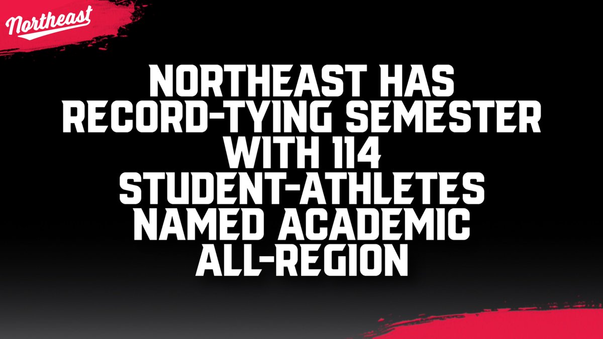 Northeast Athletics (@northeasthawks) on Twitter photo Another ๐๐๐๐ semester in the classroom!
โข 73.8% of student-athletes made the first or second team ๐
โข Volleyball - 3.66 GPA ๐
โข Womenโs Soccer - 3.59 GPA ๐
โข Menโs Golf - 3.48 GPA ๐
โข Department - 3.36 GPA ๐
Full list ยป bit.ly/SpringAcademics
#ClawsDown | ๐ดโซ๏ธโช๏ธ Another ๐๐๐๐ semester in the classroom!
โข 73.8% of student-athletes made the first or second team ๐
โข Volleyball - 3.66 GPA ๐
โข Womenโs Soccer - 3.59 GPA ๐
โข Menโs Golf - 3.48 GPA ๐
โข Department - 3.36 GPA ๐
Full list ยป bit.ly/SpringAcademics
#ClawsDown | ๐ดโซ๏ธโช๏ธ