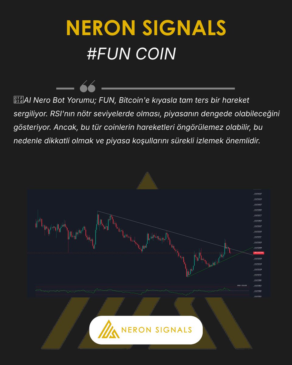 NeronSignals's tweet image. #FUN Grafigi ve AI Nero Bot yorumu.

Tum hizmetlerimiz: neronsignals.com

#FUN #FUNCHART #CHART #NeronSignals #crypto #Binance #AICrypto #kripto #analiz