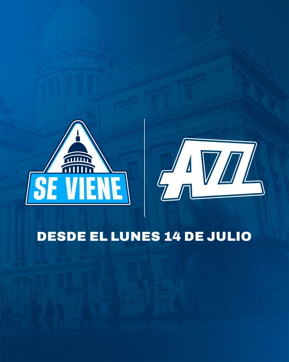 💣El 14 de julio <a href="/SeVieneAR/">Se Viene</a> por <a href="/azzenstream/">AZZ</a>