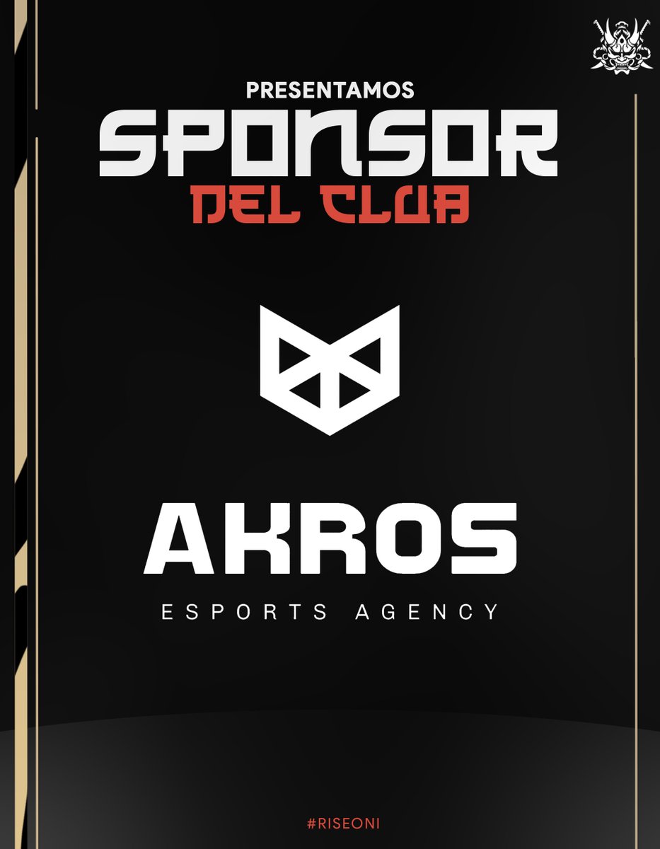 ONI eSports (@oniesports_) on Twitter photo TENEMOS NUEVO SPONSOR:
Nos unimos a <a href="/Akros_Agency/">AKROS AGENCY</a> para subir nuestro nivel en las redes sociales 🍀
Seguiremos creciendo de la mano de los mejores 🤞 TENEMOS NUEVO SPONSOR:
Nos unimos a <a href="/Akros_Agency/">AKROS AGENCY</a> para subir nuestro nivel en las redes sociales 🍀
Seguiremos creciendo de la mano de los mejores 🤞