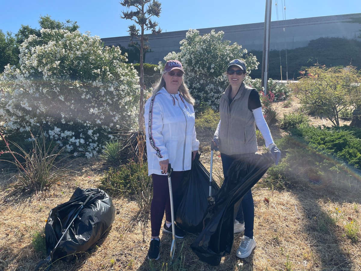 It was fun to get together with Alex and Melinda to pick up trash within "Alex's Garden" located at the corner of Grant and Solano. Alex planted the garden almost a decade ago and it is a lovely oasis in the middle of a very busy intersection!