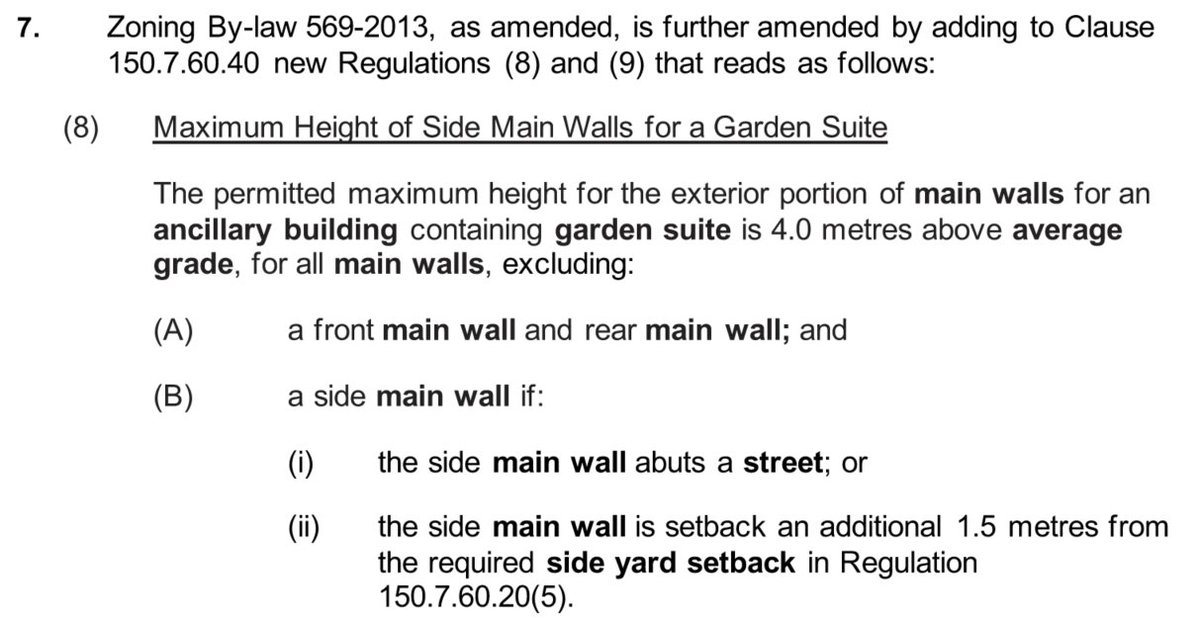 craigitect's tweet image. Garden suite amendments are coming, with the reintroduction of angular planes both sides. If they call it a "roof slope" instead of an "angular plane", does that circumvent the Planning Act? I'm actually a fan of the concept, but dislike the execution.