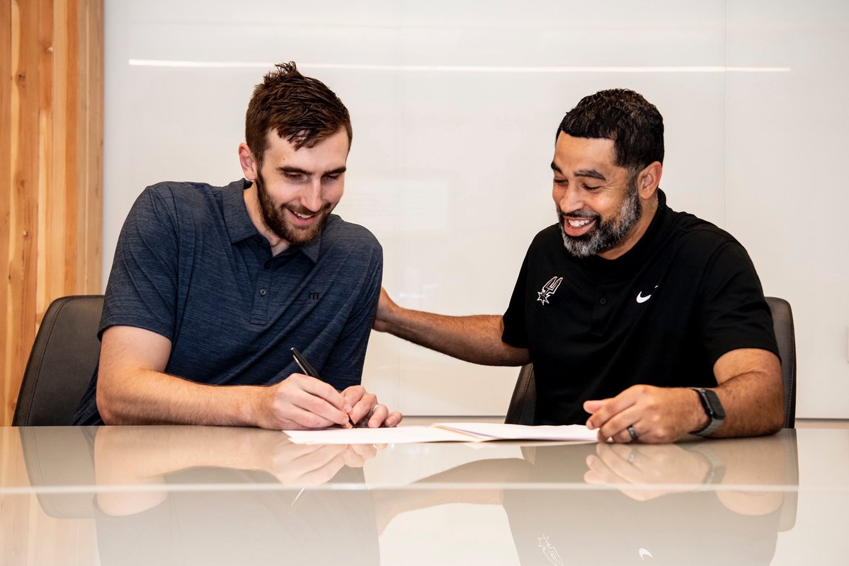 gershbasketball's tweet image. It’s official ✍️ Congrats to Luke on his new deal with the @spurs!
