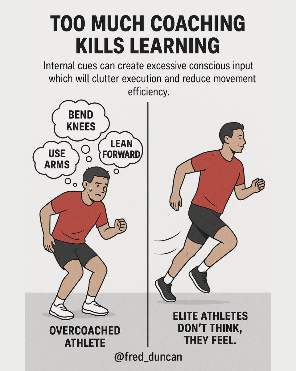 Motor learning isn’t just about cueing, it’s about creating the right environment.

That means using drills &amp; constraints that guide better movement without over-coaching, &amp; building a physical profile that allows athletes to actually express what you’re trying to teach.