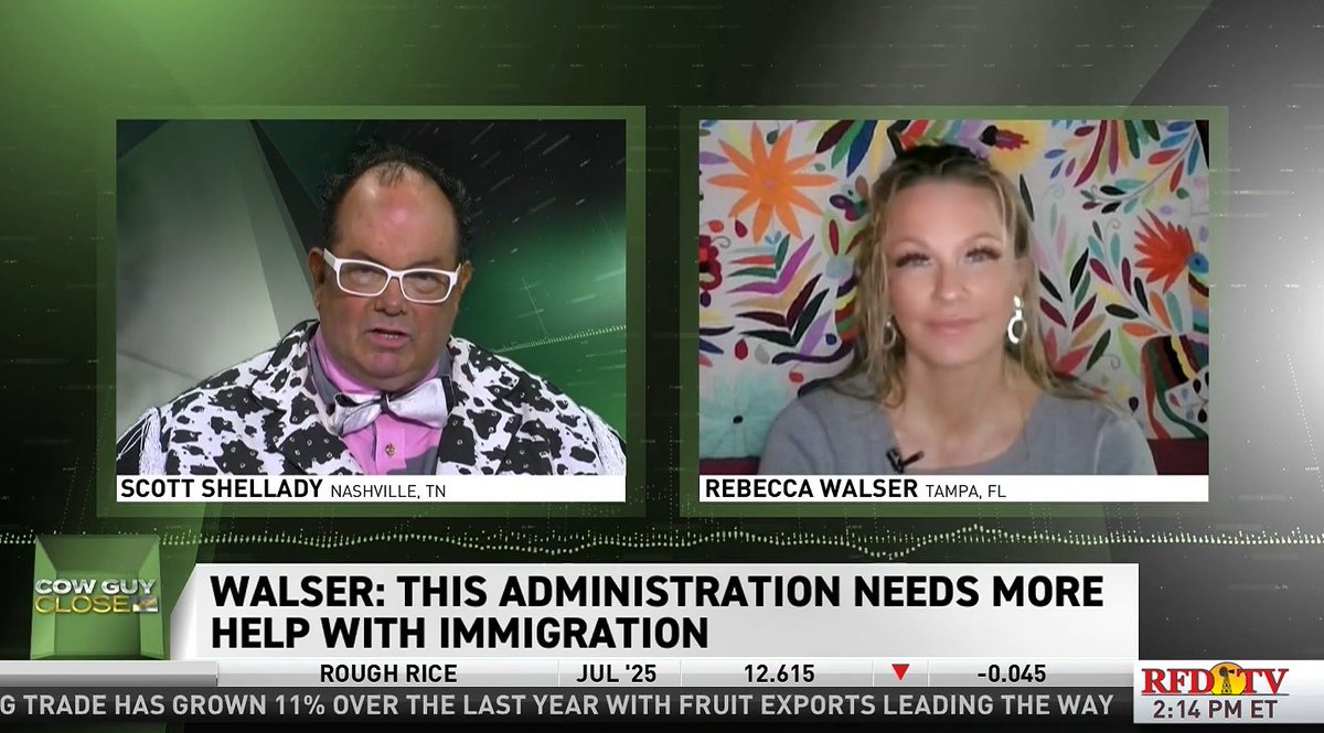 Rebecca Walser, MBA, JD, LLM (@rebeccawalser) on Twitter photo Thank you so much for having me on another great segment <a href="/ScottTheCowGuy/">Scott Shellady</a> <a href="/CowGuyClose/">Cow Guy Close</a>! Watch to hear my views on Alligator Alcatraz!
youtu.be/xB7ID1Nmns4 Thank you so much for having me on another great segment <a href="/ScottTheCowGuy/">Scott Shellady</a> <a href="/CowGuyClose/">Cow Guy Close</a>! Watch to hear my views on Alligator Alcatraz!
youtu.be/xB7ID1Nmns4
