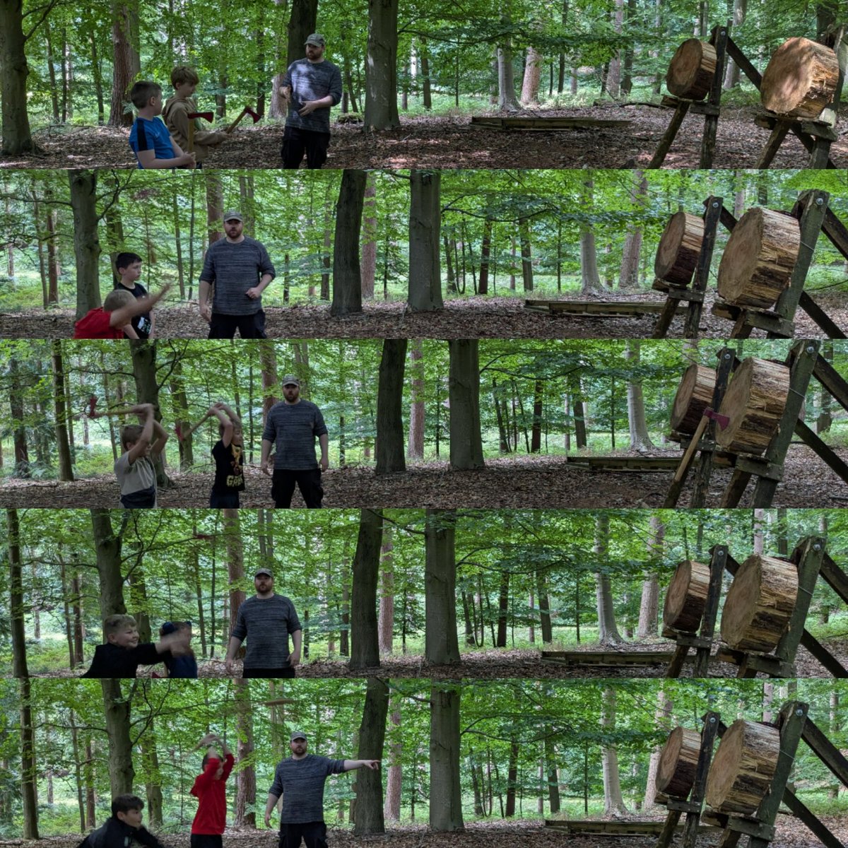 Activity one: axe throwing #norbridgeontour