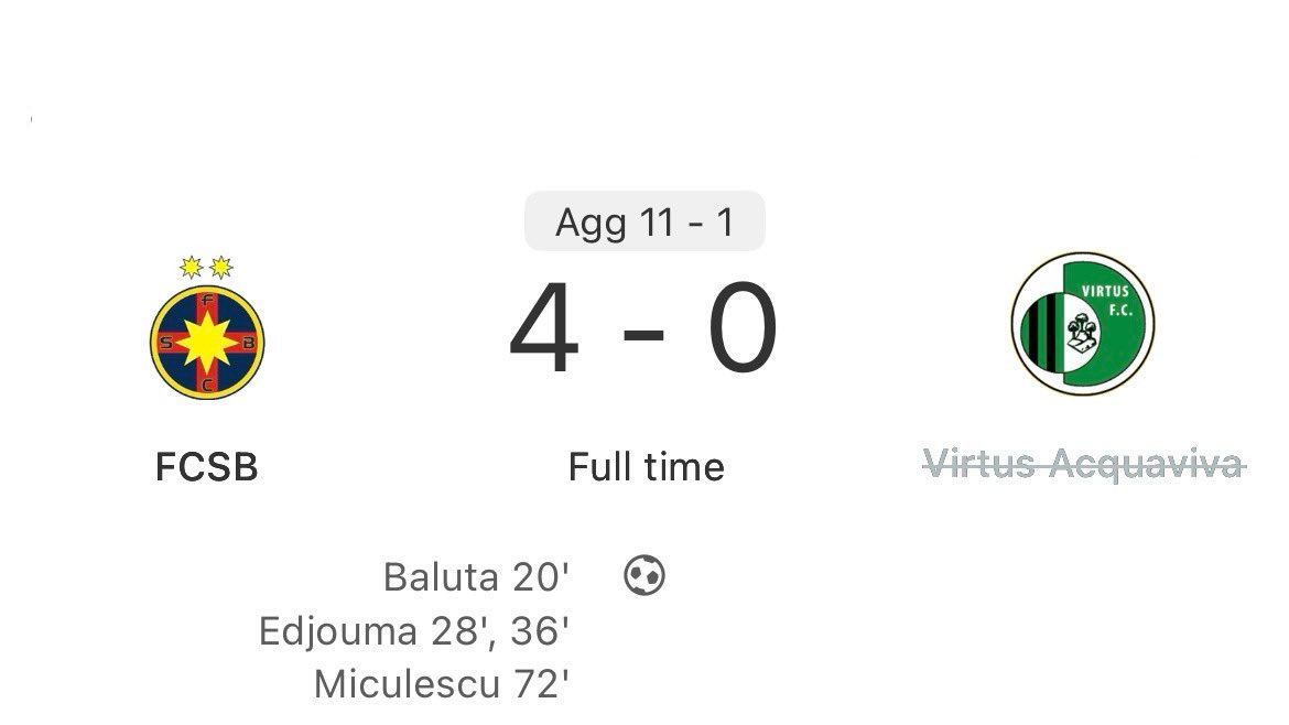 🇸🇲🏆 The 25/26 Champions League qualifiers kick off tomorrow!

Our eyes with be on San Marino’s champions Virtus A.C. who are currently still winless in European competitions.

They’ll be hoping for a better result than last season where they were comfortably beaten by FCSB!