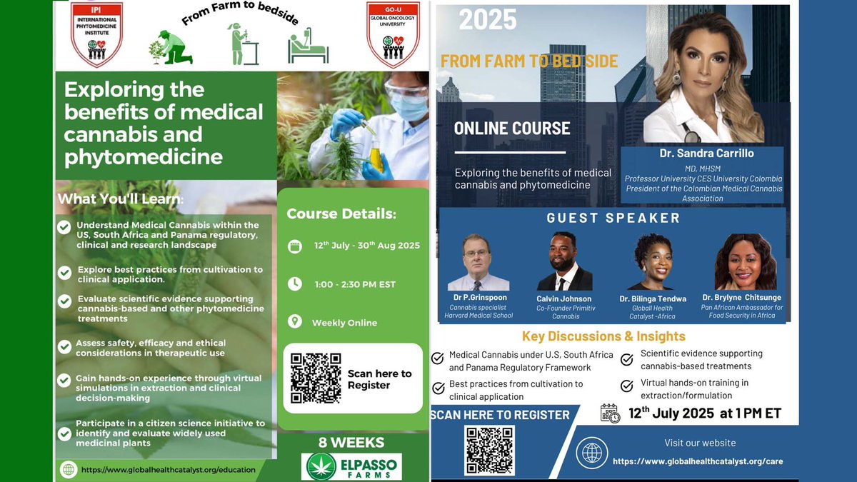 md_carrillo's tweet photo. I feel very proud to launch this incredible Certification “Exploring the Benefits of Medical C@nnabis and Phytomedicines”.  https://t.co/UKfM2mJnCp #MedicalEducation #Cannabis https://t.co/PCRd5zwnRy
