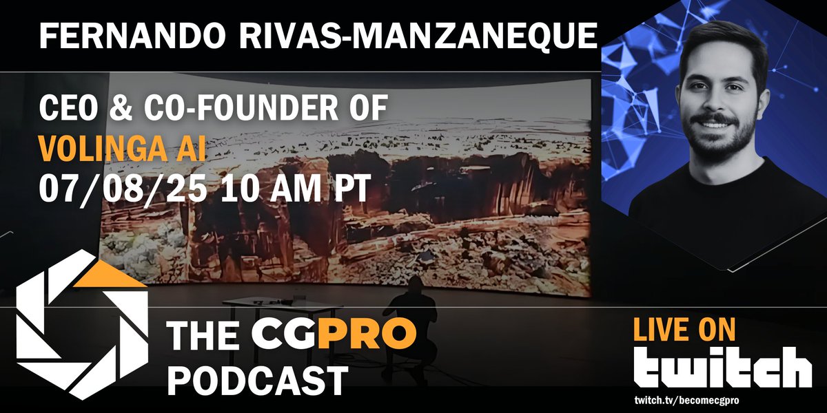Let's talk about Gaussian Splats!  CG Pro welcomes Fernando Rivas-Manzaneque,Co-Founder of Volinga AI to discuss their set of tools that bring photorealistic 3d capture to multiple industries.

Come and ask your questions live on our Twitch channel!  hubs.li/Q03vZH0t0