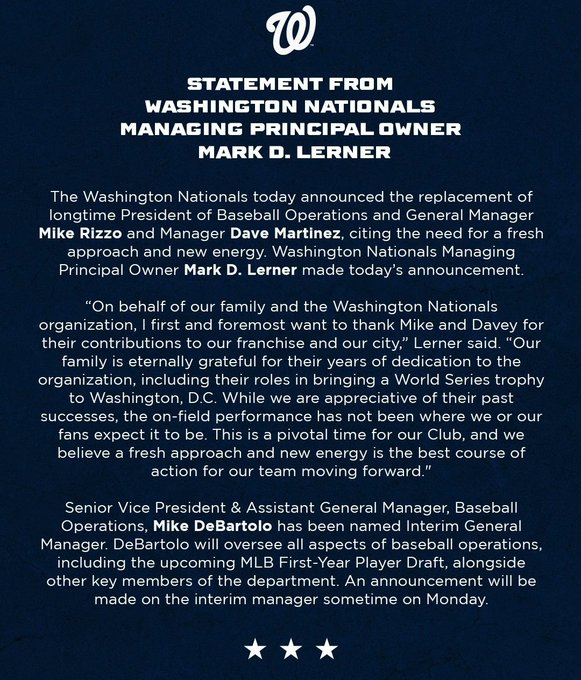 Chris Russell AKA the ππ! (@russellmania621) on Twitter photo Something I just mentioned on <a href="/team980/">The Team 980</a> - NOWHERE in this statement does Mark Lerner or his family take one ounce of blame for any of the struggles. Why not? Would have gone a long way. Something I just mentioned on <a href="/team980/">The Team 980</a> - NOWHERE in this statement does Mark Lerner or his family take one ounce of blame for any of the struggles. Why not? Would have gone a long way.