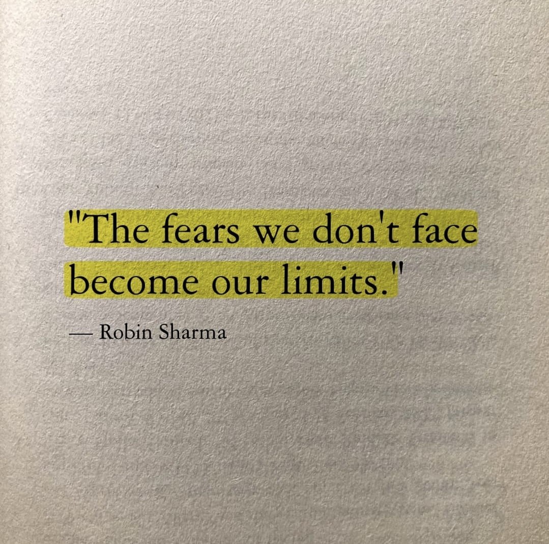 Action conquers Fear.

Take that action today and watch the fear disappear.
