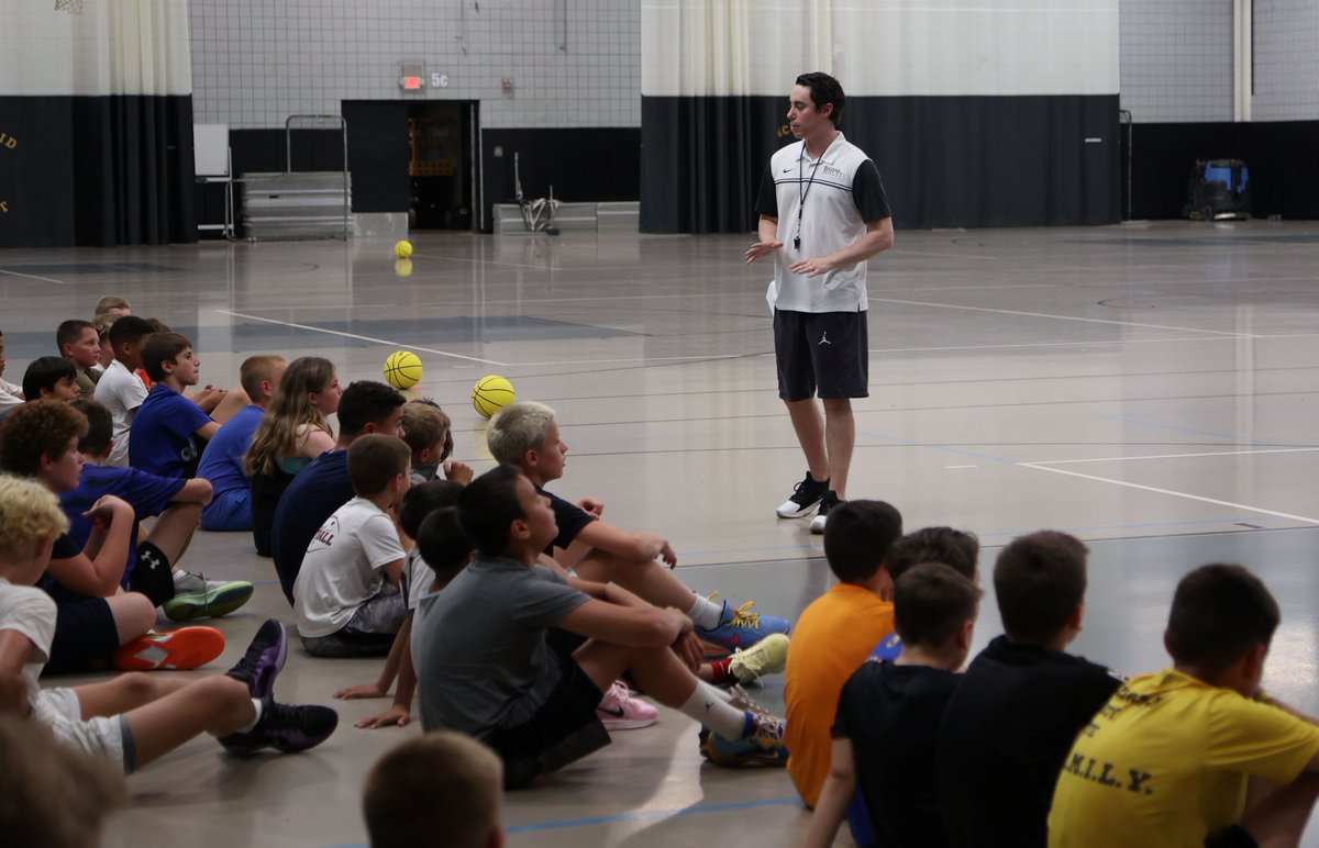 School may be out, but there is still plenty of life on campus! Today marked the first day of basketball camp, and throughout the summer, we'll be buzzing with academic, athletic, and extracurricular camps.

See what's happening this summer: mcquaid.org/athletics/summ…