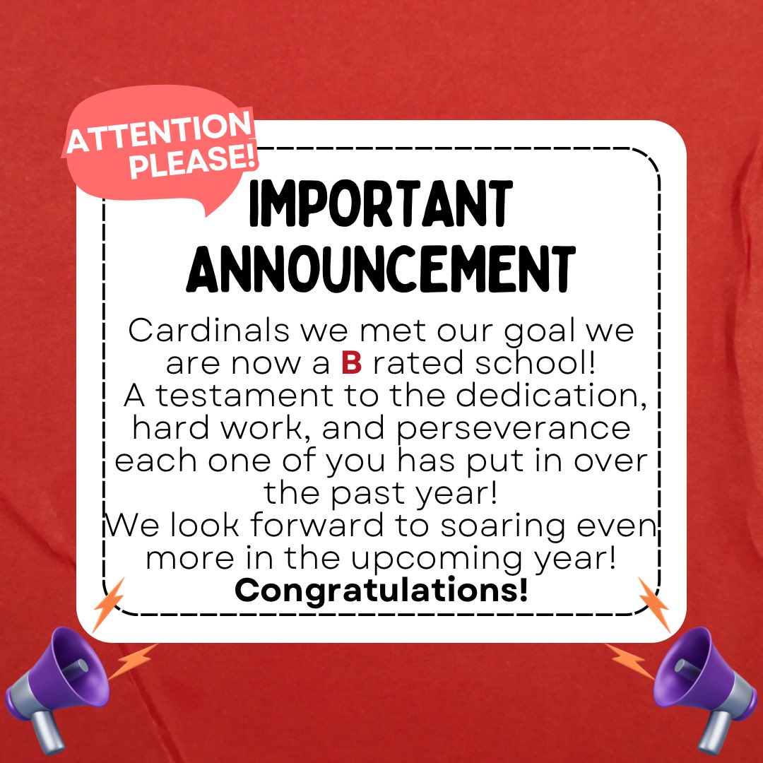 We are incredibly proud of our scholars and all the hard work they’ve put in! This year has been nothing short of amazing a true testament to teamwork, dedication, and perseverance. Congratulations to DMS community on earning this well deserved B! Together, we made it happen!