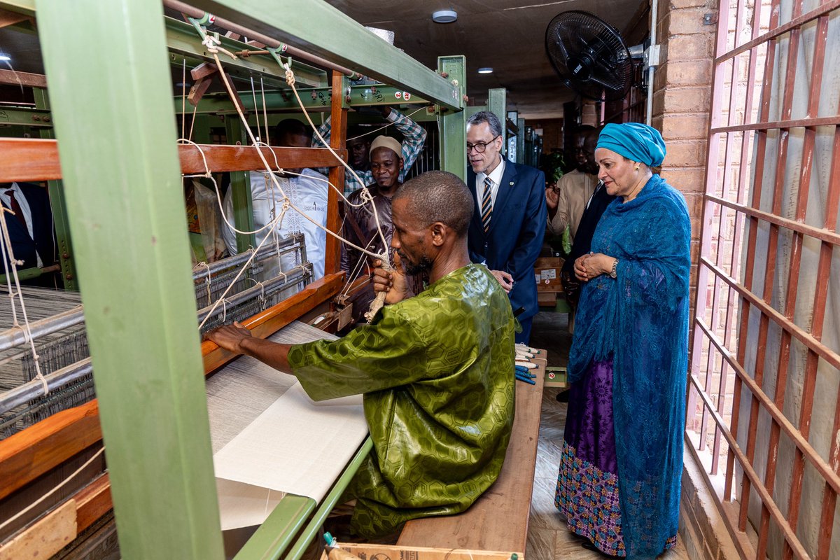 ITC Gambia (@itc_gambia) on Twitter photo Driving sustainable development.๐ช๐ฟ
We welcomed <a href="/AminaJMohammed/">Amina J Mohammed</a>, DSG, <a href="/UN/">United Nations</a>, to the Bakoteh Production & Innovation Centre.
The centre, established through our EU-funded <a href="/yepgambia/">The Youth Empowerment Project</a>, provides hands-on training in tailoring & garment construction, weaving & more. Driving sustainable development.๐ช๐ฟ
We welcomed <a href="/AminaJMohammed/">Amina J Mohammed</a>, DSG, <a href="/UN/">United Nations</a>, to the Bakoteh Production & Innovation Centre.
The centre, established through our EU-funded <a href="/yepgambia/">The Youth Empowerment Project</a>, provides hands-on training in tailoring & garment construction, weaving & more.