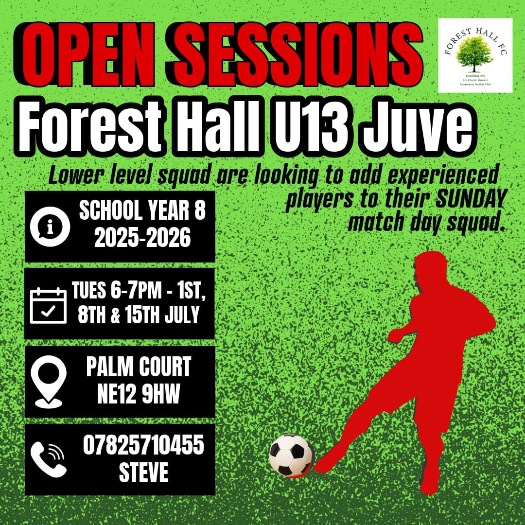 U13 Juve are still
Looking to add to their squad
Parents/guardians get  in touch with Steve for more info ⚽️⚽️⚽️