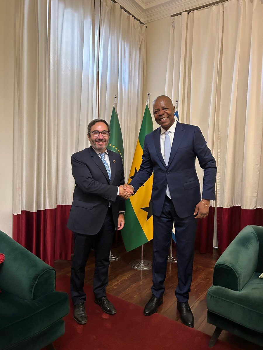 UNOPS_Chief's tweet image. Excellent meeting with HE Americo Ramos, Prime-Minister of São-Tomé-e-Príncipe, discussing sustainable development, climate action & potential collaboration with @UNOPS on sustainable procurement and resilient infrastructure on: health, energy, transportation, blue&green economy