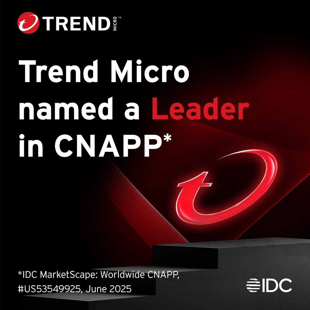 Jim Zupon (@jzupon) on Twitter photo Accelerate your proactive cloud security journey. It all starts with Trend Vision One™ Cloud Security and <a href="/TrendMicro/">Trend Micro</a> was recently recognized as a Leader in cloud-native application protection platforms (CNAPP).
Read the excerpt: bit.ly/4kgzQ8l Accelerate your proactive cloud security journey. It all starts with Trend Vision One™ Cloud Security and <a href="/TrendMicro/">Trend Micro</a> was recently recognized as a Leader in cloud-native application protection platforms (CNAPP).
Read the excerpt: bit.ly/4kgzQ8l