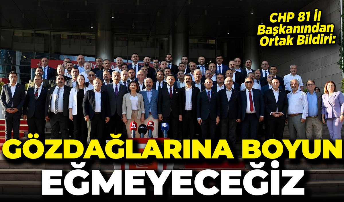 CHP 81 İl Başkanından Ortak Bildiri: “Gözdağlarına Boyun Eğmeyeceğiz” afyonpostasi.com.tr/chp-81-il-bask…
