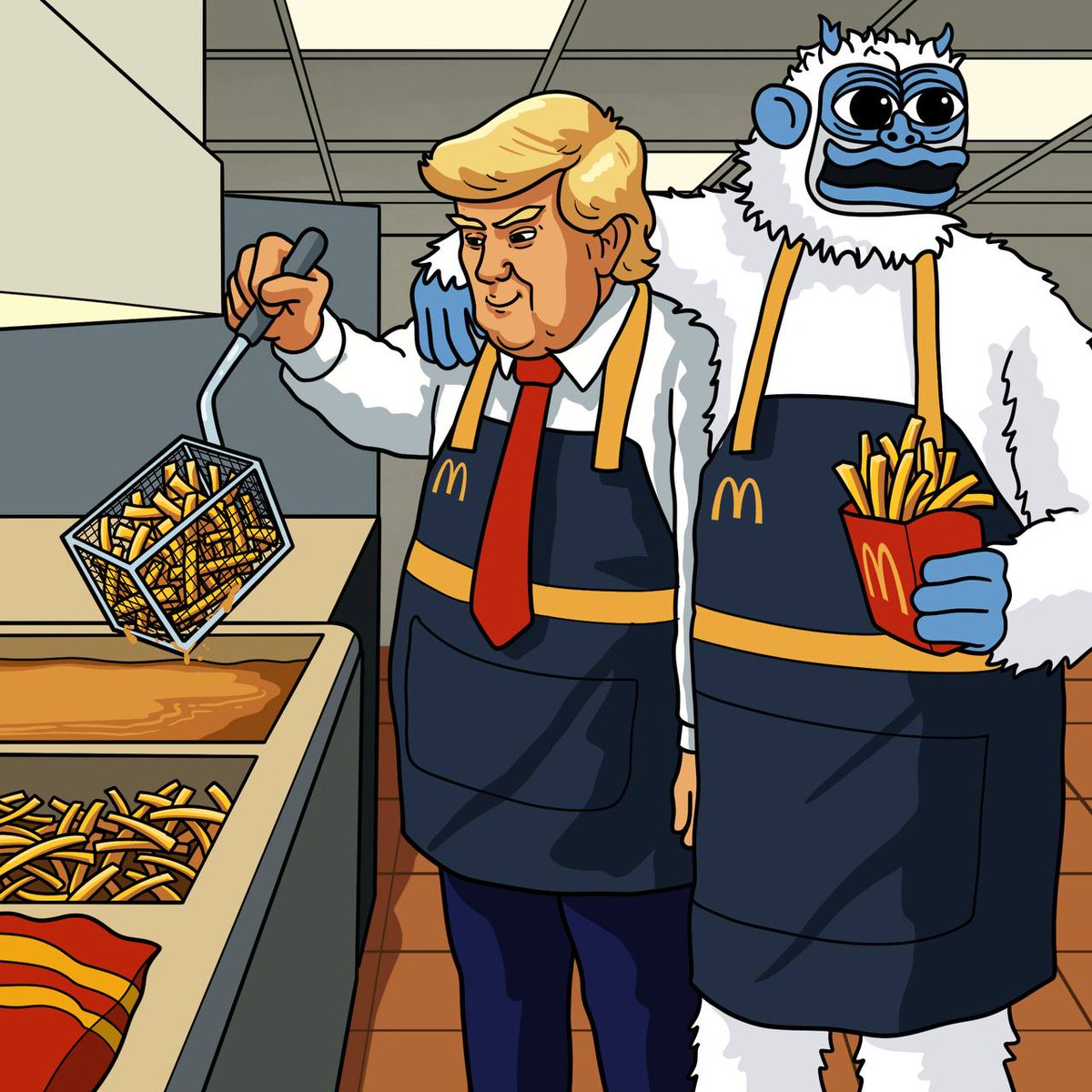 Just put the fries in the bag 🍟