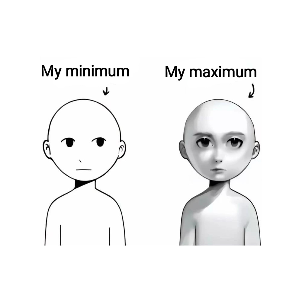 TaghreedNowar1's tweet image. "my maximum is someone's minimum" this and "my minimum is someone's maximum" that
Show us YOUR minimum and maximum!
#art #artist #арт
#GoodOmens #Prodigalson