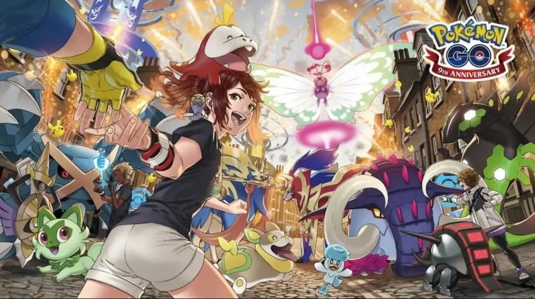 🎉 Celebrating 9 amazing years of Pokémon GO! 🌍⚡ Trainers unite as Mega Metagross and GMax Butterfree light up the anniversary poster! Plus so much more. Let’s keep the adventure going! I am super hyped 🚀 #PokemonGO9thAnniversary #PokemonGO #GottaCatchEmAll
