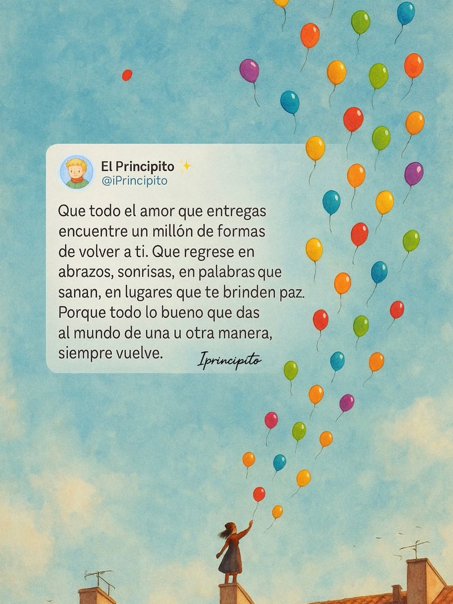 Todo lo bueno que entregas vuelve multiplicado.