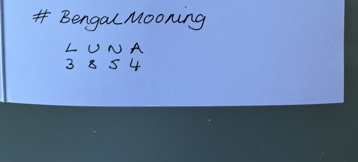 #BengalMooning our card arrived !