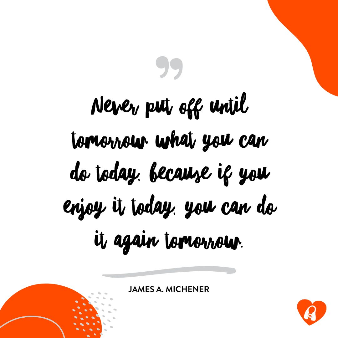 LifeVestInside's tweet image. Procrastination only delays the joy of accomplishment. If you enjoy something now, there's no reason to wait. Embrace today and take action—it will lead to more opportunities tomorrow. 

#SeizeTheDay #ActionOverProcrastination #LiveInTheNow
