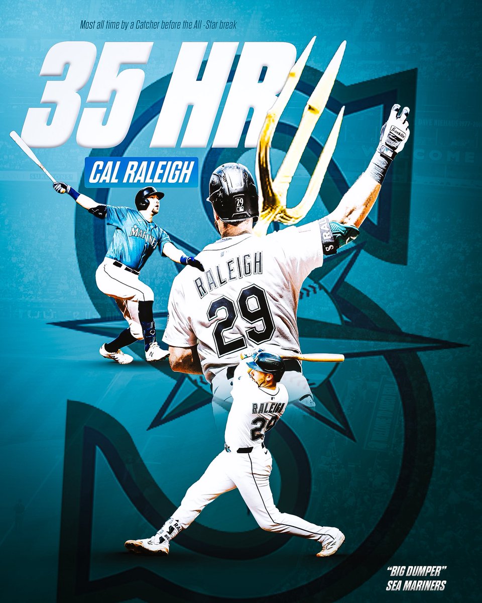 Had to keep updating the HR count 😂

#baseball #GraphicDesign #seatlemariners #mlb