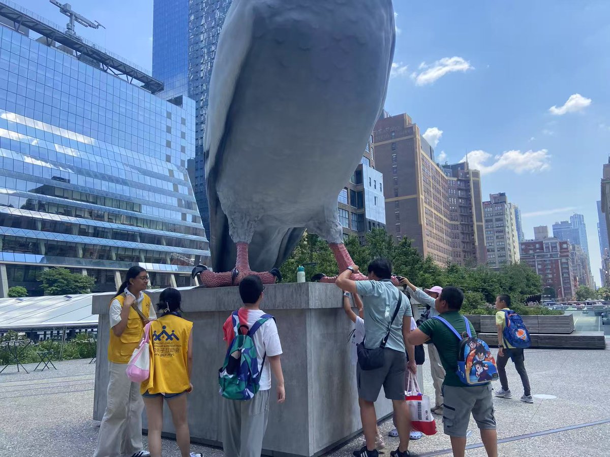 pcra_nyc's tweet image. 🌿 Day 4 took us to the High Line! The kids explored the elevated park, enjoyed the views, and were especially excited to see “The Dinosaur”🐦 ✨
#pcranyc #nonprofit #nonprofitorganization #highline #pigeon #newyorkcity #nyc #thedinosaur