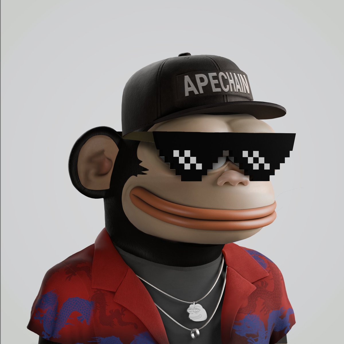 GM. ApeChain cap. Pepe vibes. Pixel glasses.
We are PAPE. Say it back, fam ❤️