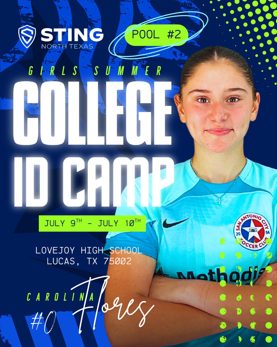 cflo_goalkeeper's tweet image. Coaches, I am assigned to Pool 2 for this Wednesday/Thursday Sting NTX College ID Camp. Details below ⤵️
Pool 2 -
Wed 7/9: 9:30am-11am and 7:30p-9p
Thurs 7/10: 9:30am-11am
📍 Lovejoy High School, Lucas, TX
See y’all out there! ✌️
@ImCollegeSoccer @ImYouthSoccer…