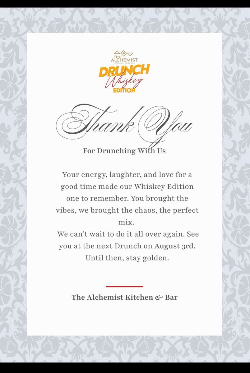 The All whisky Drunch at <a href="/thealchemistkla/">The Alchemist Kampala</a> was magnificent.

Thank you all…