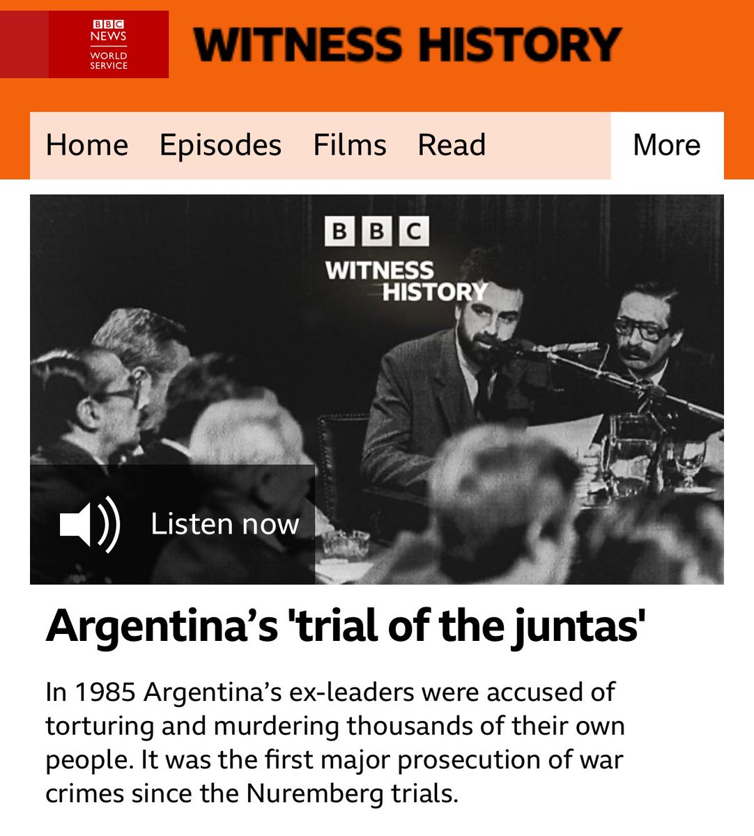 MorenoOcampo1's tweet image. You can listen to this episode from @BBCNews about the Trial of the Juntas here bbc.co.uk/sounds/play/w3…