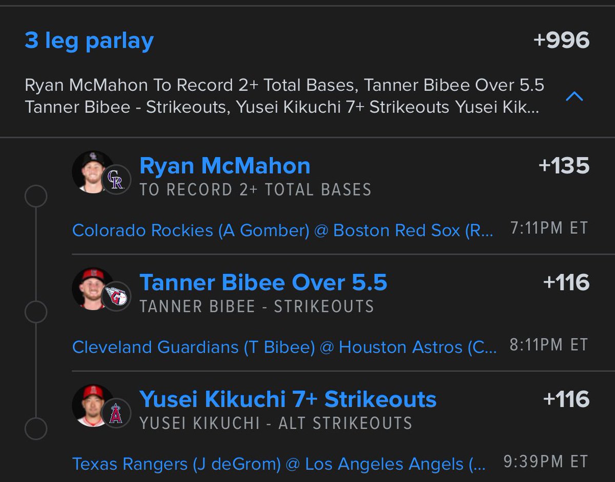 Combined 3 +EV legs and made it into a parlay. This should be closer to +600 and we’re getting at +1000 ⛏️