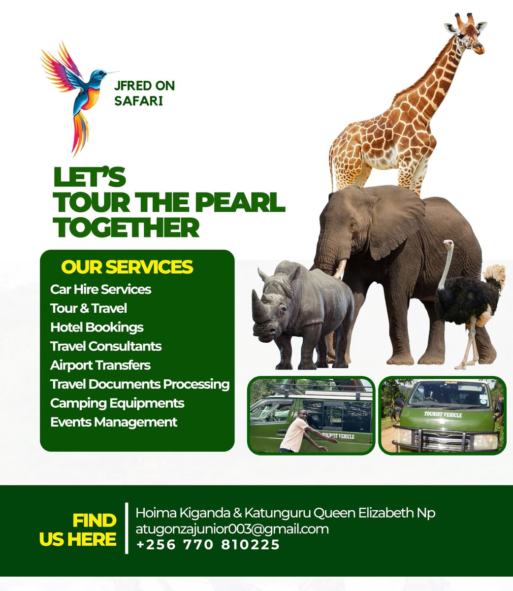 JfredTourist's tweet image. Bring in all those safari and car hire services and let us help you at affordable rates @JfredTourist