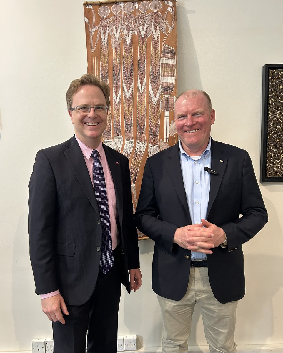 JPLinteau's tweet image. Farewell to my friend and partner Australian Ambassador in Riyadh Mark Donovan @AusAmbKSA 

Fitting that his departure accompanied by a #didjeridoo performance by young indigenous performer Kenan on the occasion of #NAIDOC week