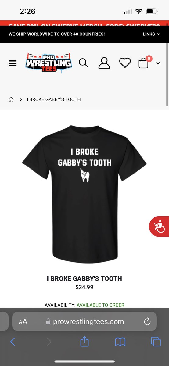 Do you like it? <a href="/the_gnomie/">Gabby Forza</a> <a href="/LWMaine/">Limitless Wrestling</a> 

MY FIRST OFFICIAL RELEASE ON <a href="/PWTees/">Pro Wrestling Tees</a> 😂😂😂😂 

GO BUY IT NOW. 
prowrestlingtees.com/i-broke-gabbys…