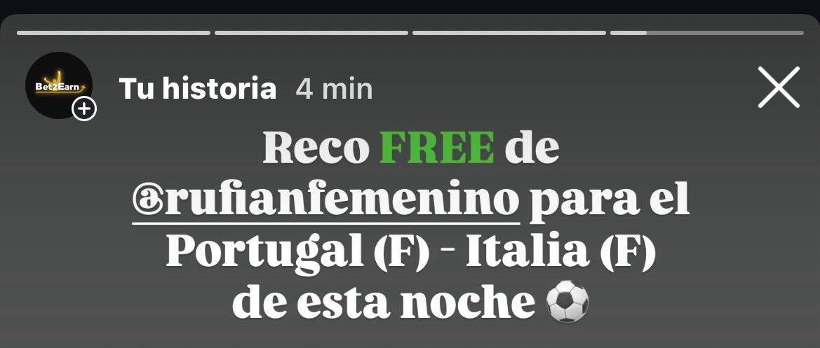 ¡Buenas tardes! 👋

Tenéis una RECO <a href="/3/">Blair</a> de <a href="/RufiFem/">Rufian Femenino</a> por nuestro perfil de Instagram ⚽️

Síguelo aquí 👉 instagram.com/Bet2Earn

Empieza en 30 minutos ⏳