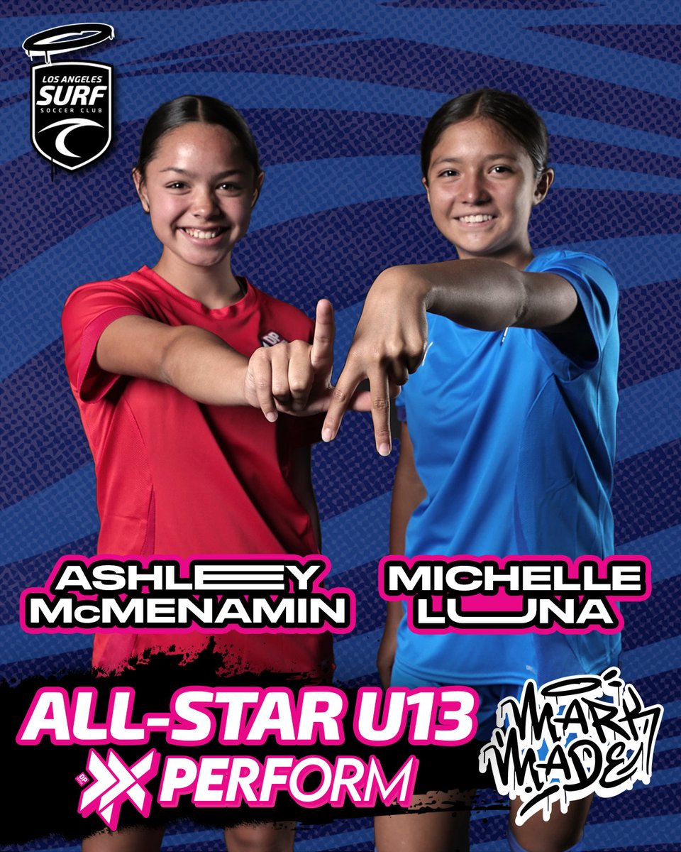 Big shoutout to two of our LA Surf DPL girls for making it on the DPL's All-Star U13 Perform team 🌊 

Ashley and Michelle brought their #BestOfTheBest energy and #ChampionsDoMore attitude last week at their showcase game in  Minneapolis, MN 🙌 Congratulations, girls!