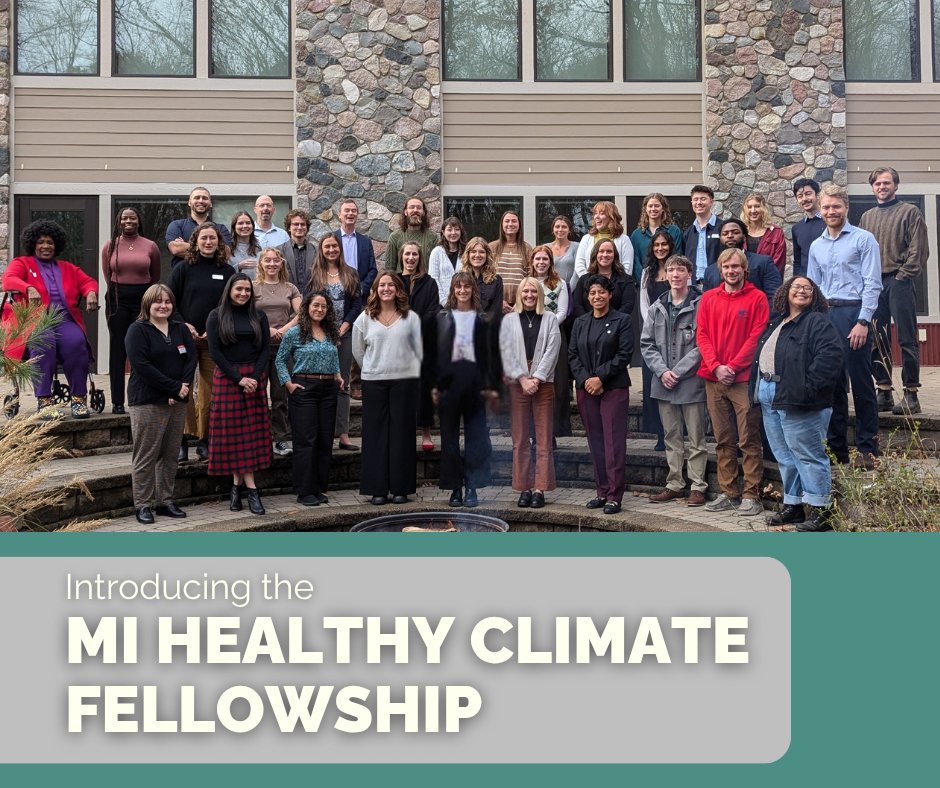 CEDAMinfo's tweet image. We are excited to announce the MHC Corps program is currently active and program participants are back to work, not as AmeriCorps members, but as MI Healthy Climate Fellows! This allows the cohort members to finish their term at their host organizations.